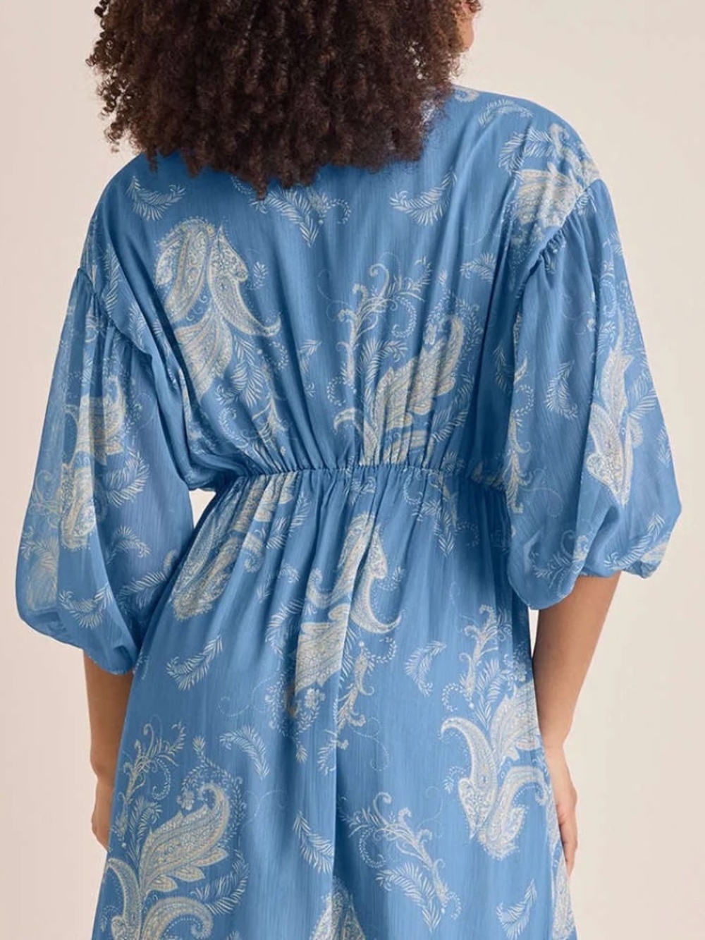 VENUS Button Down Maxi Dress - Blue NEW - Picture 7 of 15